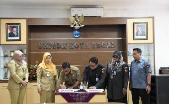 Bawaslu Kota Tegal dan BKPSDM lakukan penandatanganan PKS