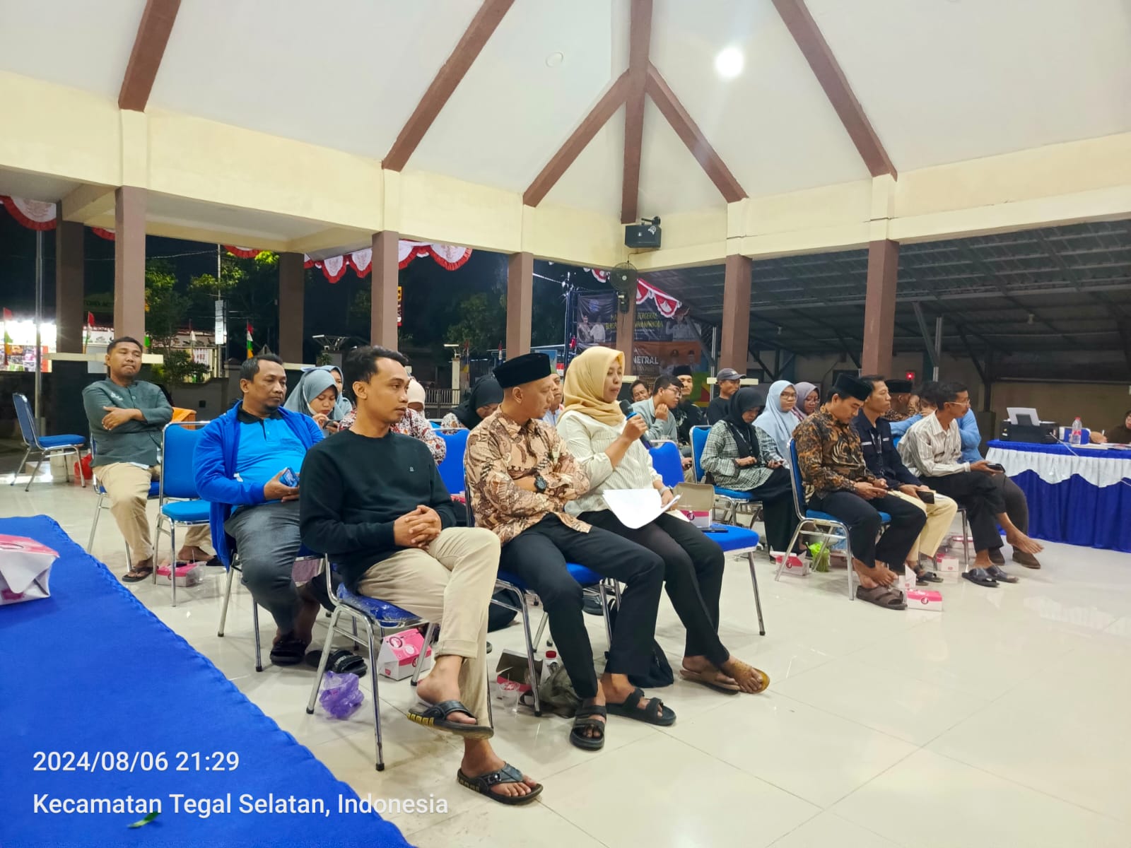 Hadiri Pleno terbuka DPHP Kecamatan, Panwascam berikan masukan Ke PPK Tegal Selatan (6/8/2024)