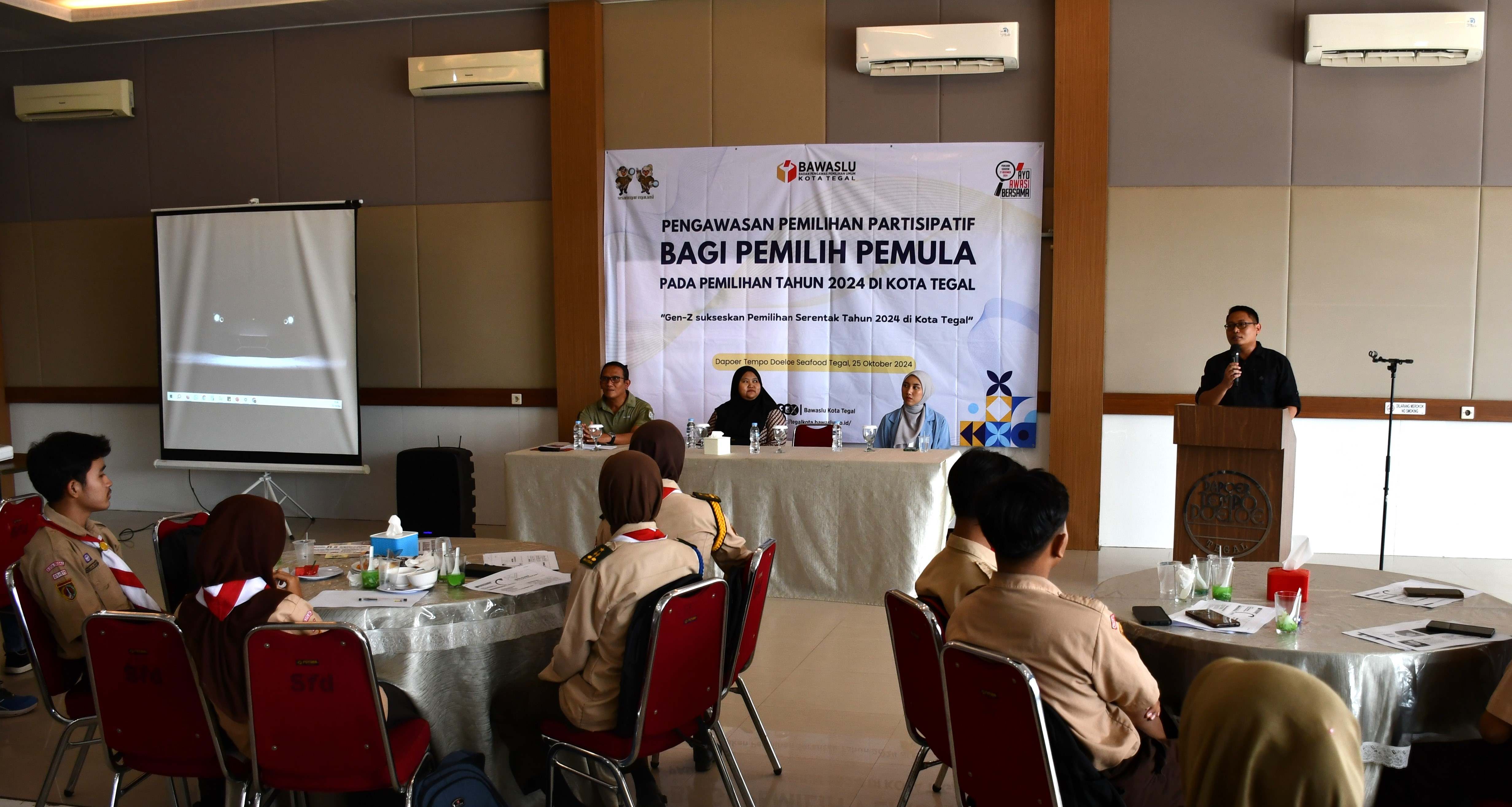 Ketua Bawaslu Kota Tegal Ajak Gen Z untuk Awasi Pilkada 2024 (25/10/2024)