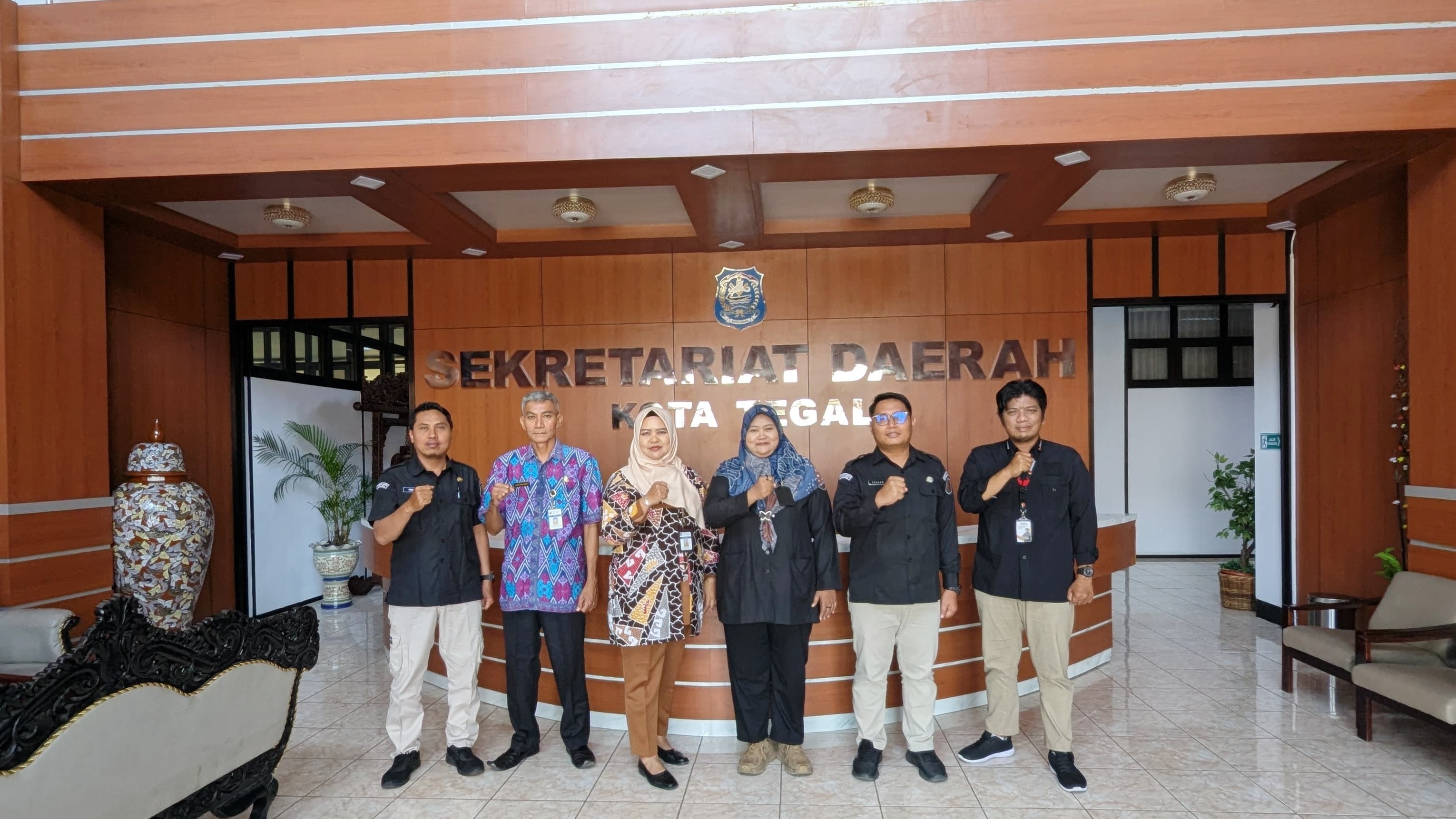 koordinasi dengan tapem kota tegal