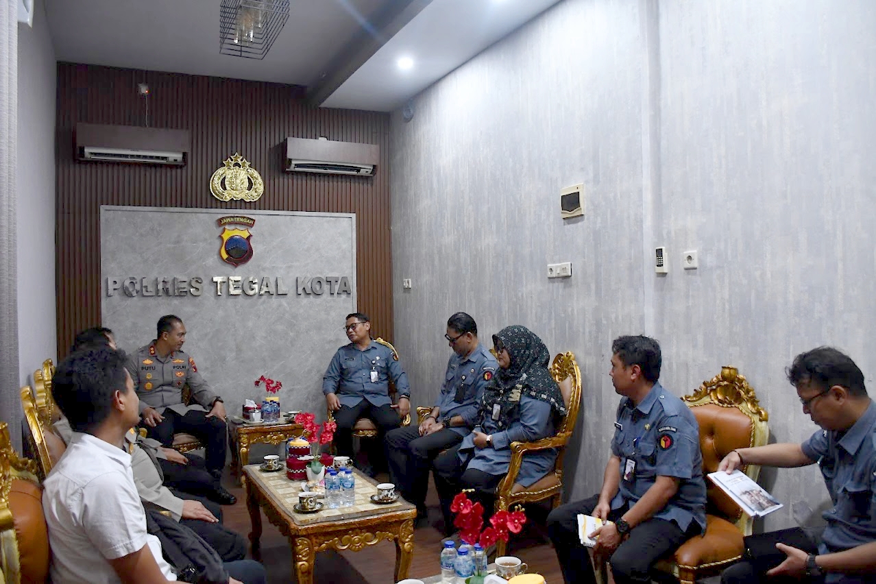 koordinasi dengan polres tegal kota