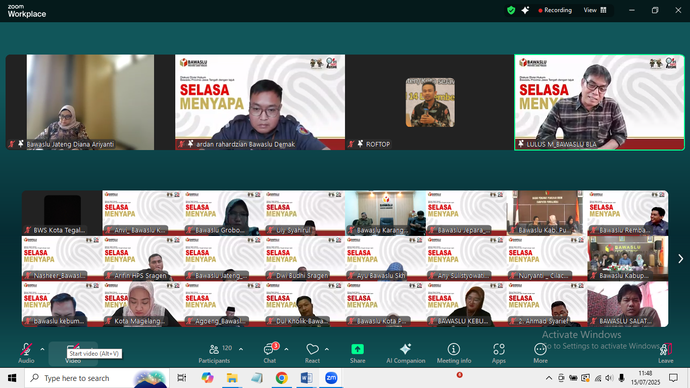agenda rutin "selasa menyapa"