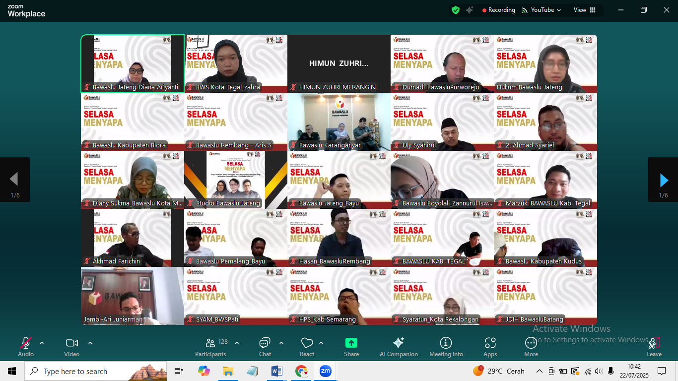 Diskusi rutin "Selasa Menyapa"