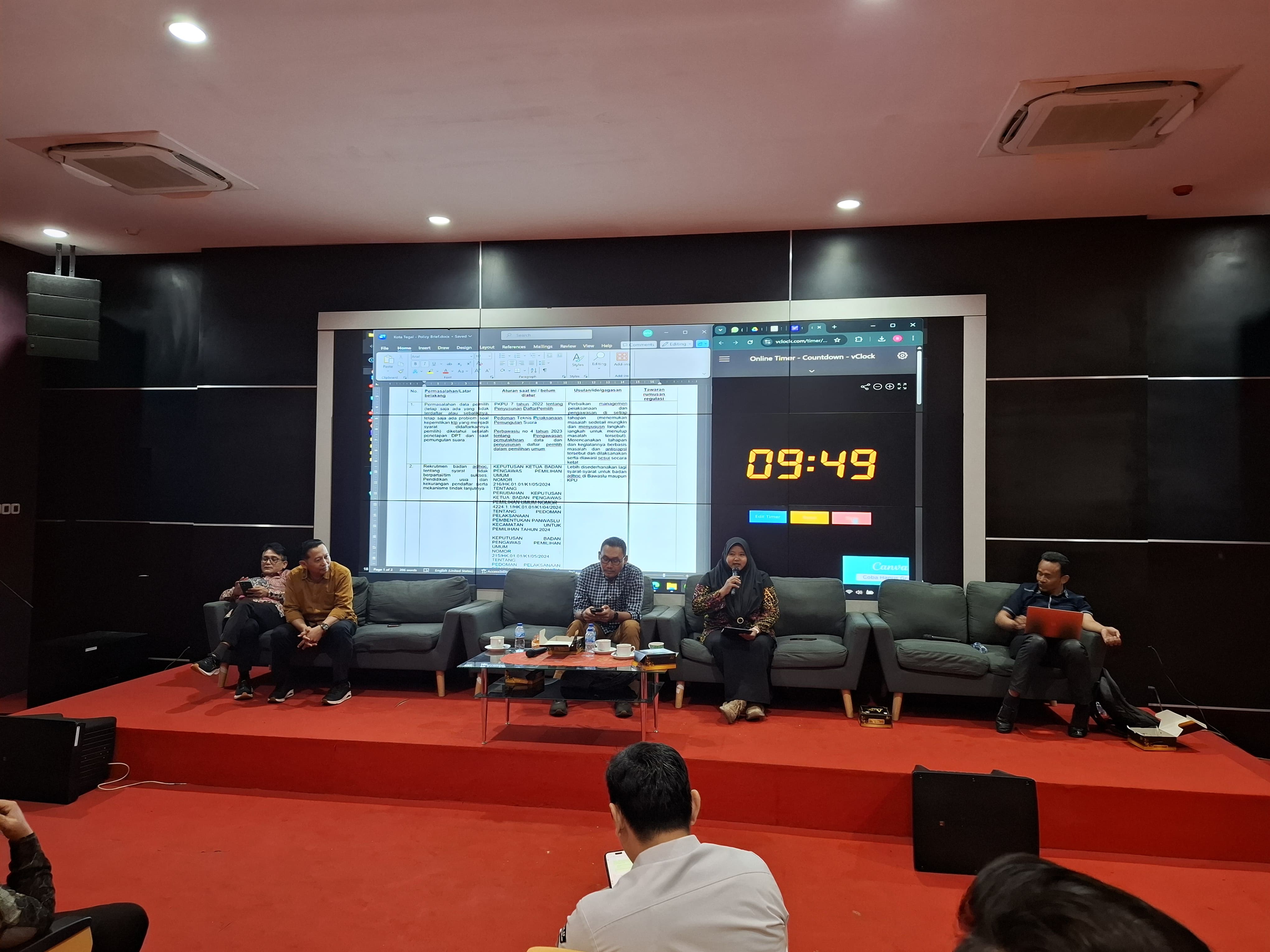 Bawaslu Kota Tegal menghadiri Rakor di Salatiga