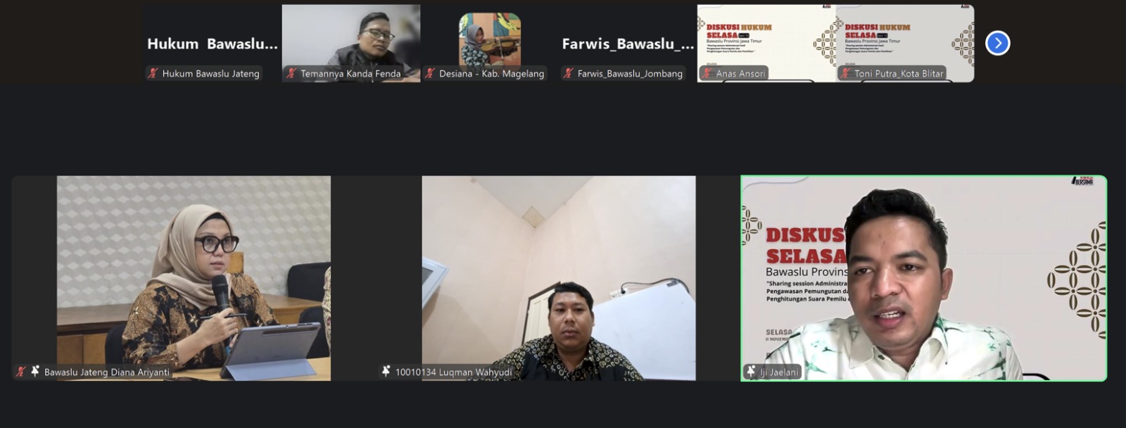 Diana Ariyanti memberikan materi