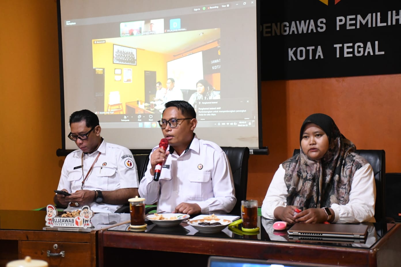 Sambutan dari Ketua Bawaslu Kota Tegal