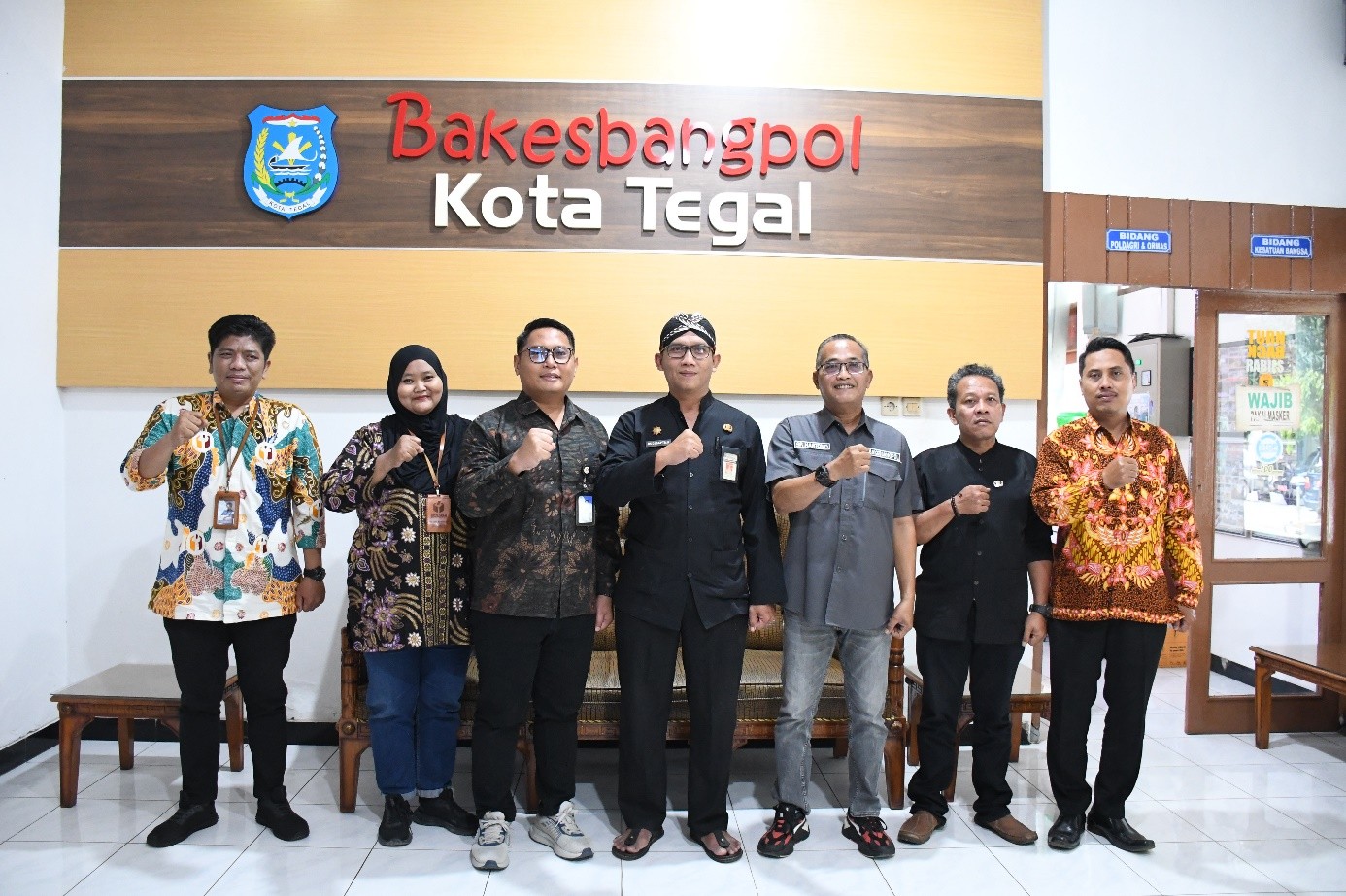 Audiensi dengan Bakesbangpol