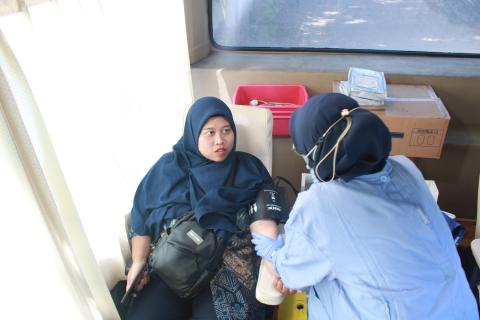 Panwascam Tegal Timur mengikuti donor darah