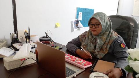 Kordiv Humas mengikuti zoom Sosialisasi Assesment Humas