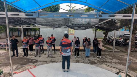 kegiatan baris berbaris sebelum jumat sehati