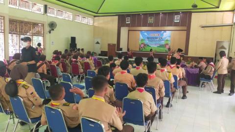 Kegiatan soswatif di acara Latihan Pengembangan Kepemimpinan (LPK)