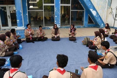 latihan rutin saka adhyasta pemilu kota tegal