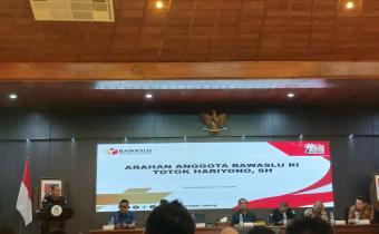 Bawaslu Kota Tegal Hadiri Undangan Rapat koordinasi Evaluasi Pemilu 2024 (6/7/2024)