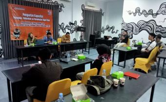 Panwascam Tegal Timur Pemilihan 2024 sedang mengadakan acara penguatan kapasitas (20 Juli 2024)