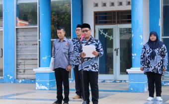 Upacara Hari Lahir Pancasila 2024 di Lingkungan Bawaslu Kota Tegal, 1 Juni 2024