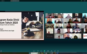 Rakor Divisi Hukum Secara Daring