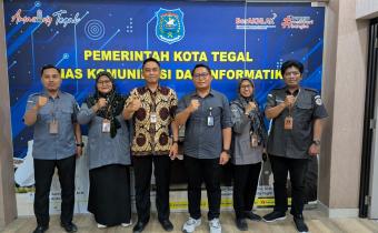 Bawaslu Kota Tegal berkoordinasi dengan Diskominfo