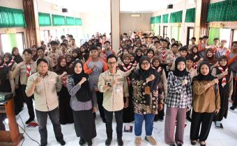 kegiatan sosialisasi di SMP 1 Kota Tegal