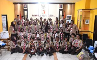 Latihan Rutin Saka Adhyasta Pemilu Kota Tegal