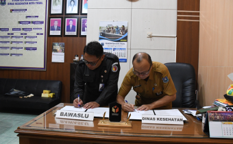 Bawaslu dan Dinas Kesehatan Kota Tegal Teken Kerja Sama Kesehatan